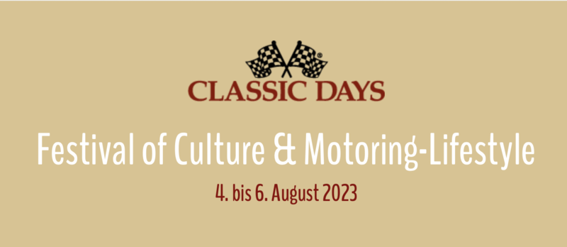 Ankündigung: Classic Days 4.-8. August 2023 in Düsseldorf